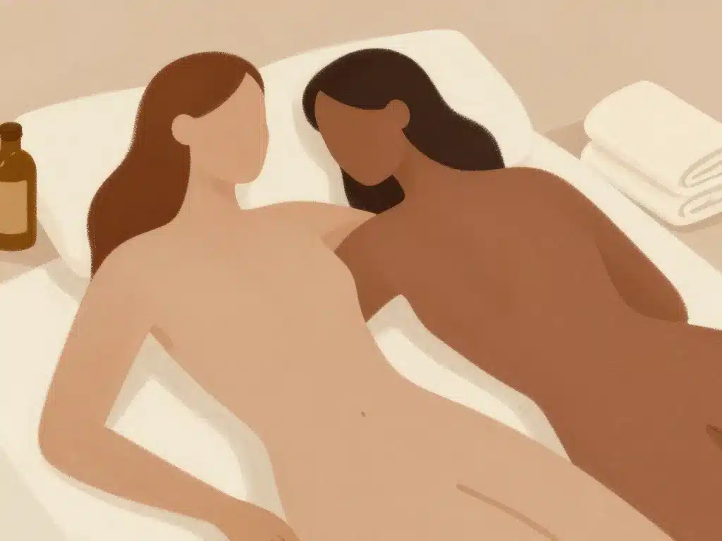 silhouettes massage body body relaxation sensorielle