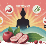 Nux vomica illustration homéopathie pour digestion, stress et sommeil