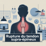 peut-on travailler avec une rupture du tendon supra épineux illustration vectorielle informative