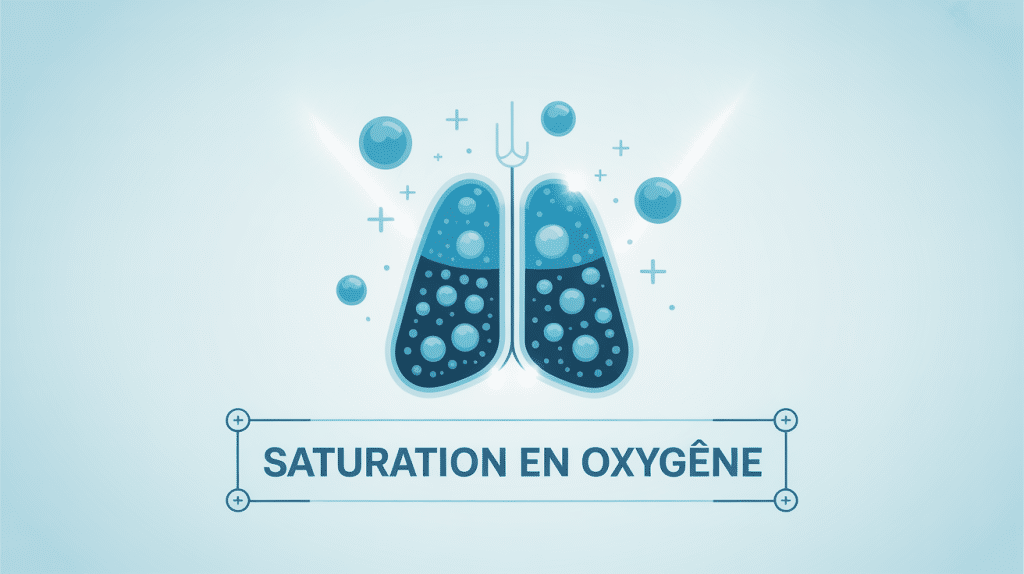 saturation en oxygène illustration poumons santé