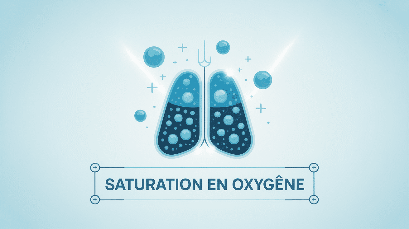 saturation en oxygène illustration poumons santé