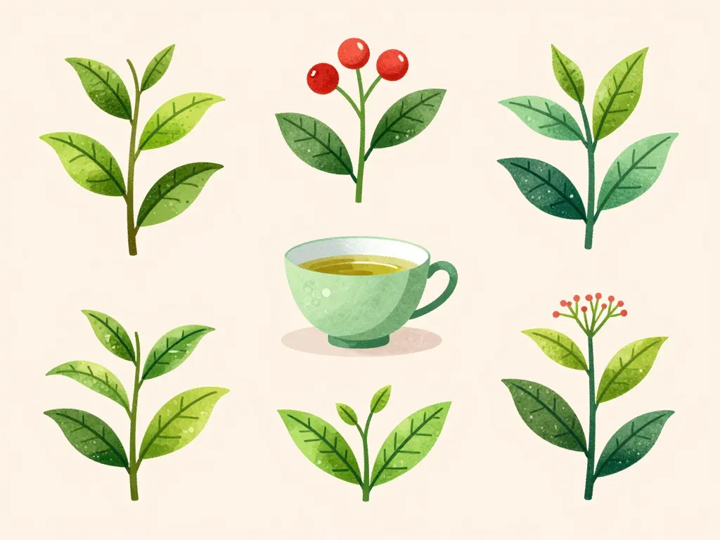 illustration thé minceur plantes principales