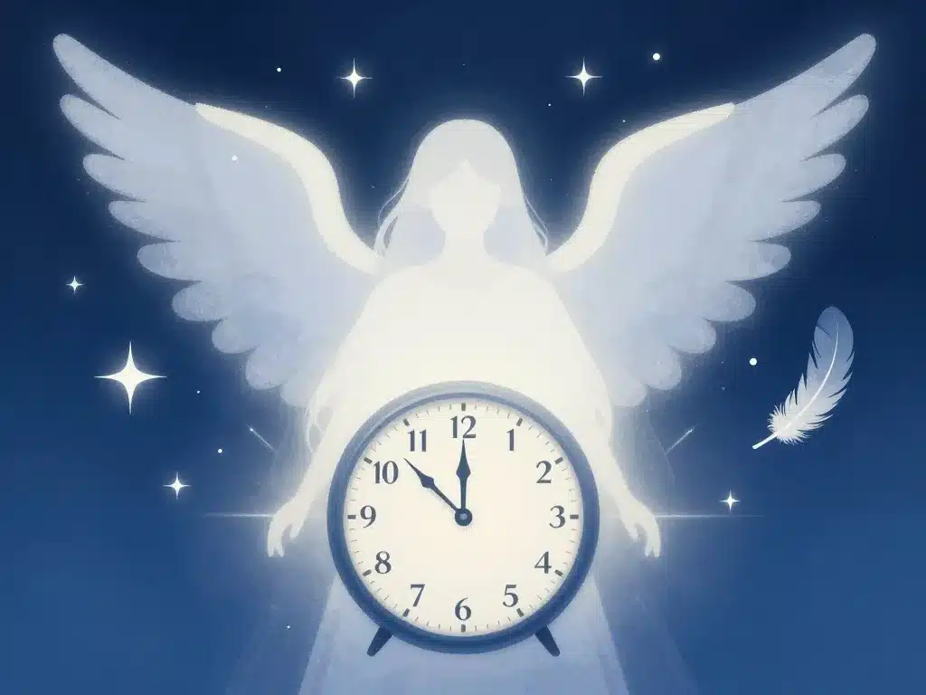 01h00 signification ange gardien horloge