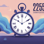 22h55 signification horloge stylisée transformation introspection