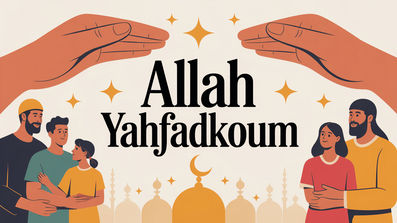 allah yahfadkoum signification image main protectrice famille