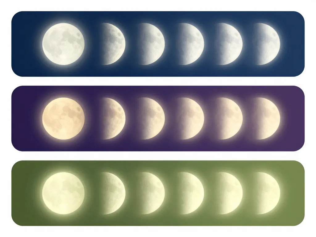 diagramme des phases du calendrier lunaire 2019