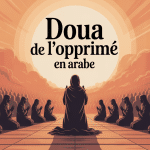 doua de l'opprimé en arabe illustration prière résilience