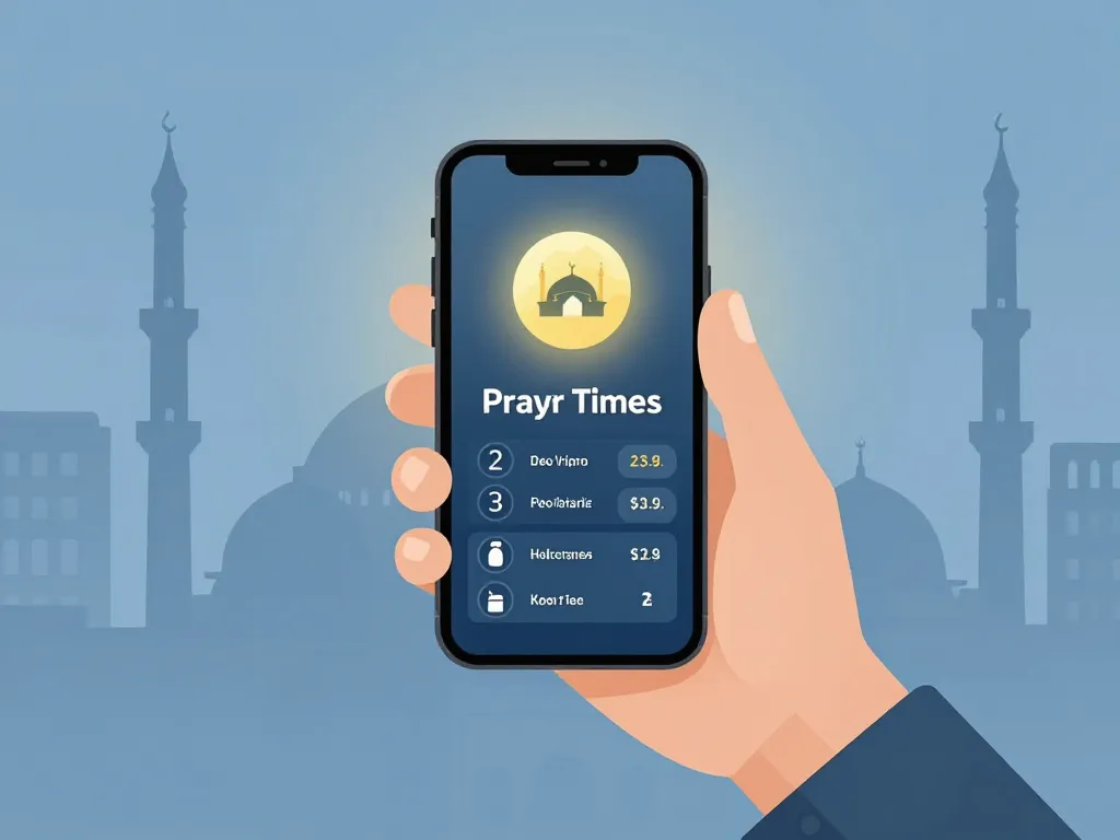 personne consulte heure de priere alfortville sur smartphone