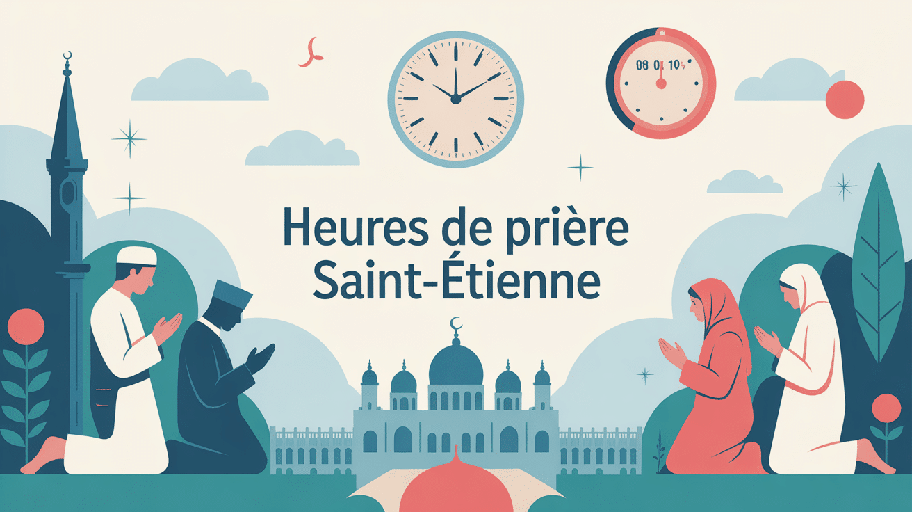 heure de priere saint etienne personnes prient horloge