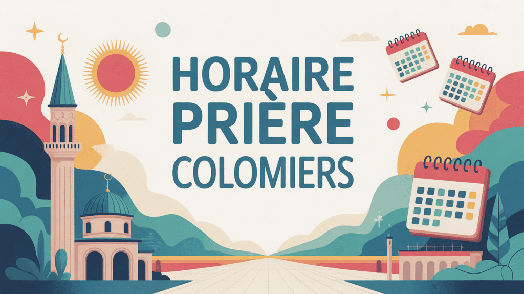 horaire priere colomiers illustration moderne spiritualité