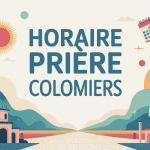 horaire priere colomiers illustration moderne spiritualité