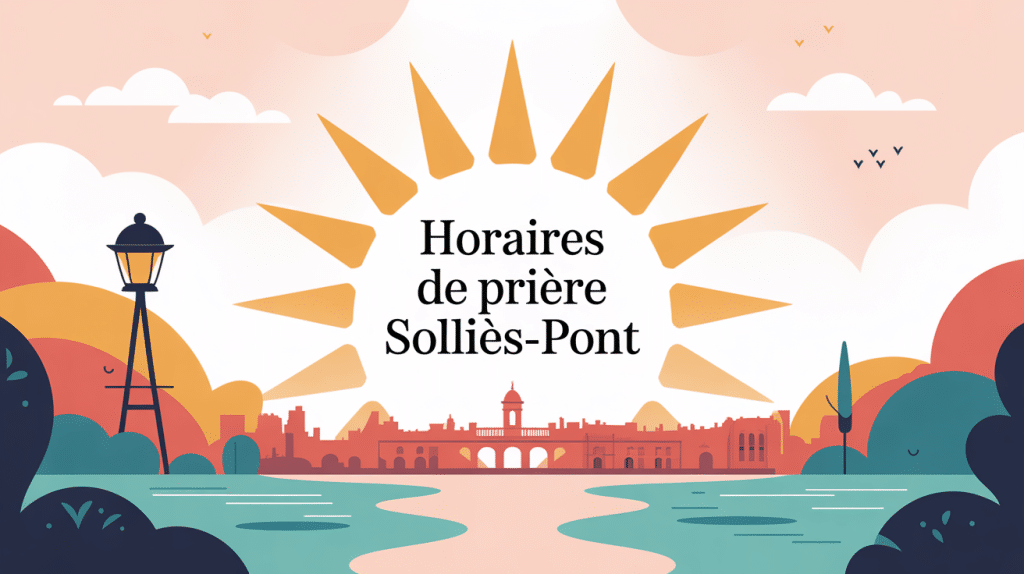 horaire priere sollies pont cadran solaire silhouette ville