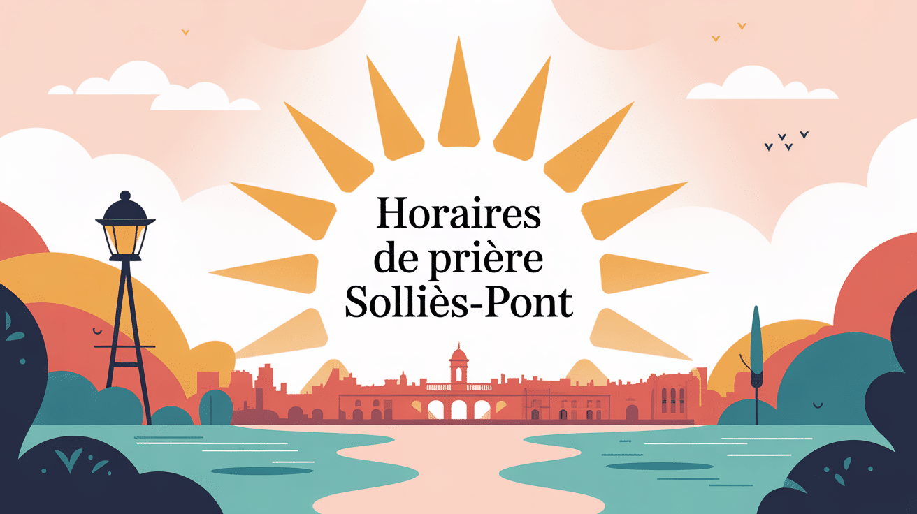 horaire priere sollies pont cadran solaire silhouette ville