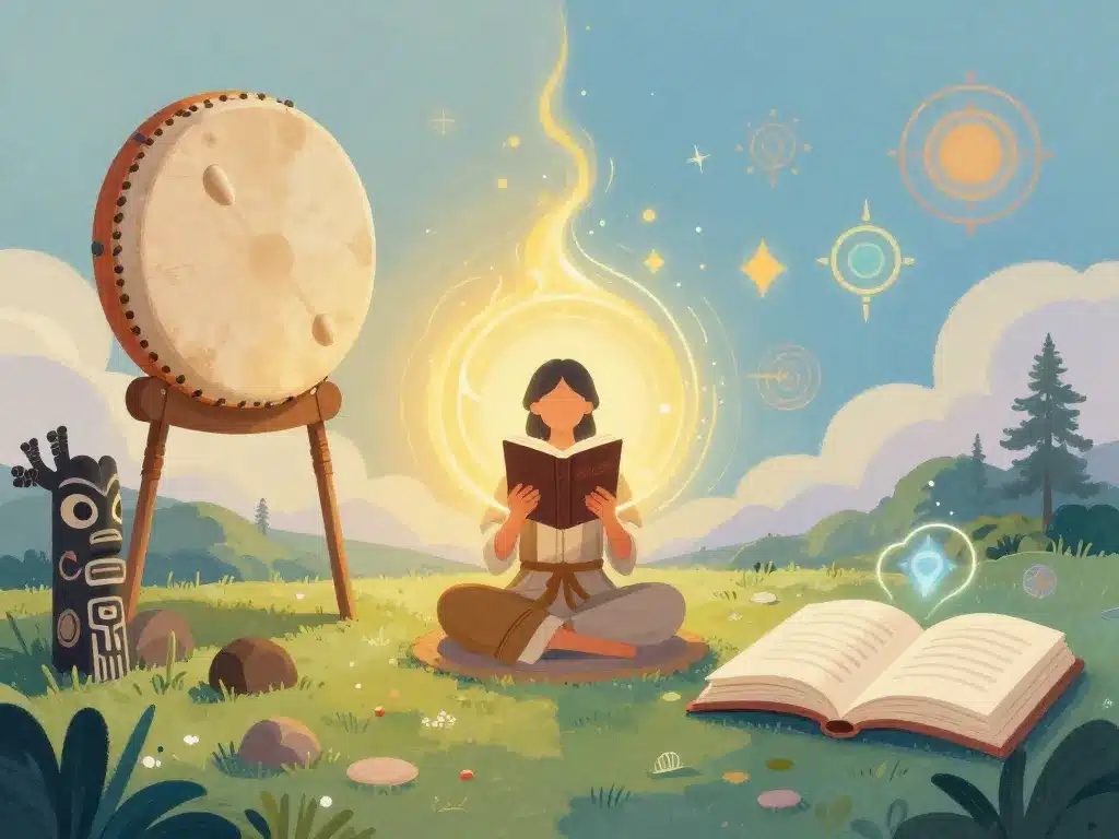 livre chamanisme ancien et moderne illustration