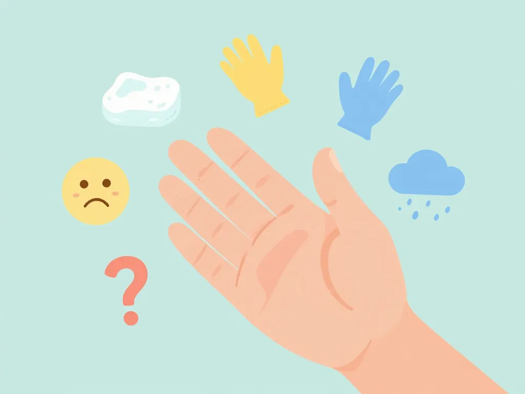 main droite qui gratte illustration causes dermatologiques