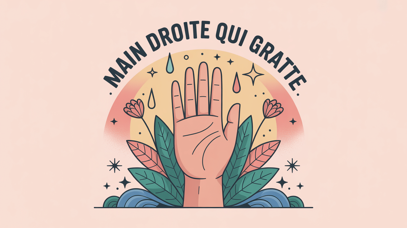 main droite qui gratte signification illustration vectorielle santé énergie