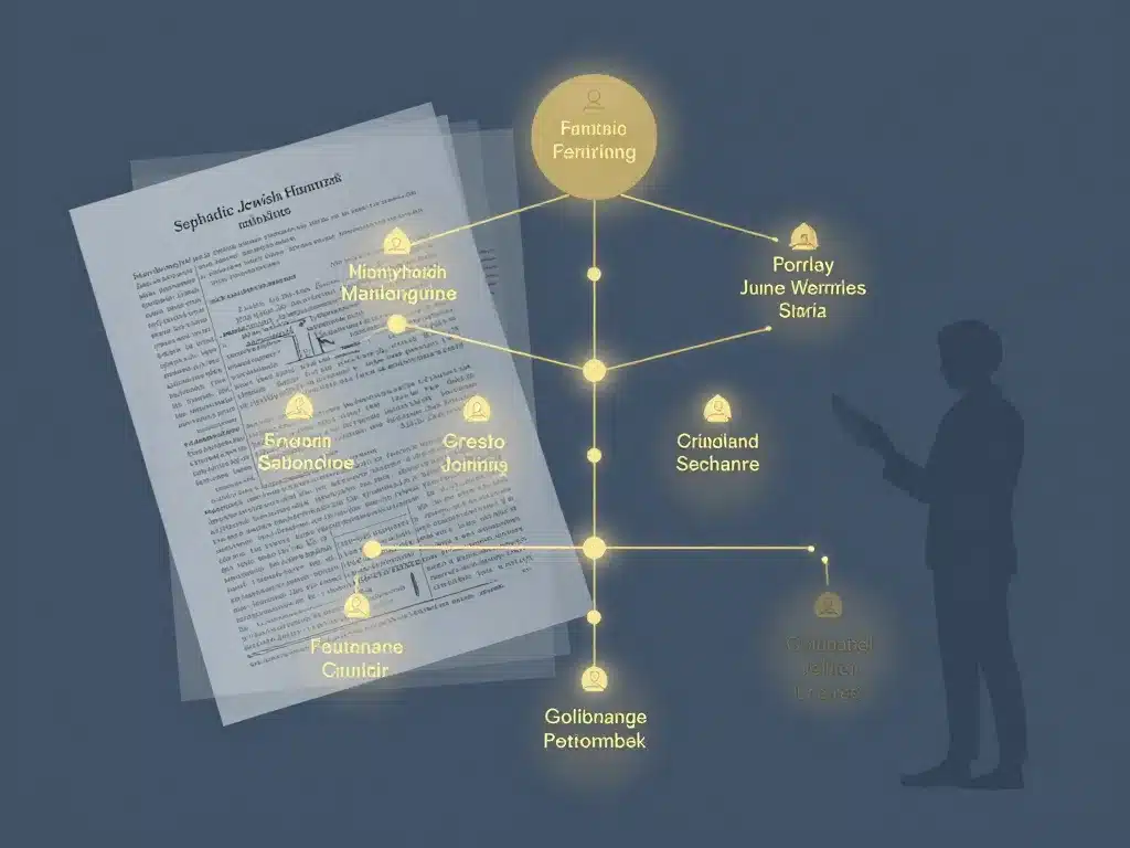 Diagramme sur l’identification des noms de famille juifs séfarades