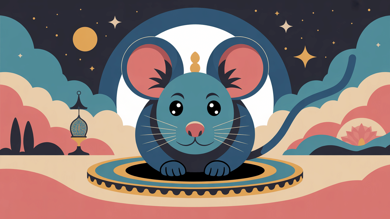 illustration rever de souris islam atmosphere spirituelle