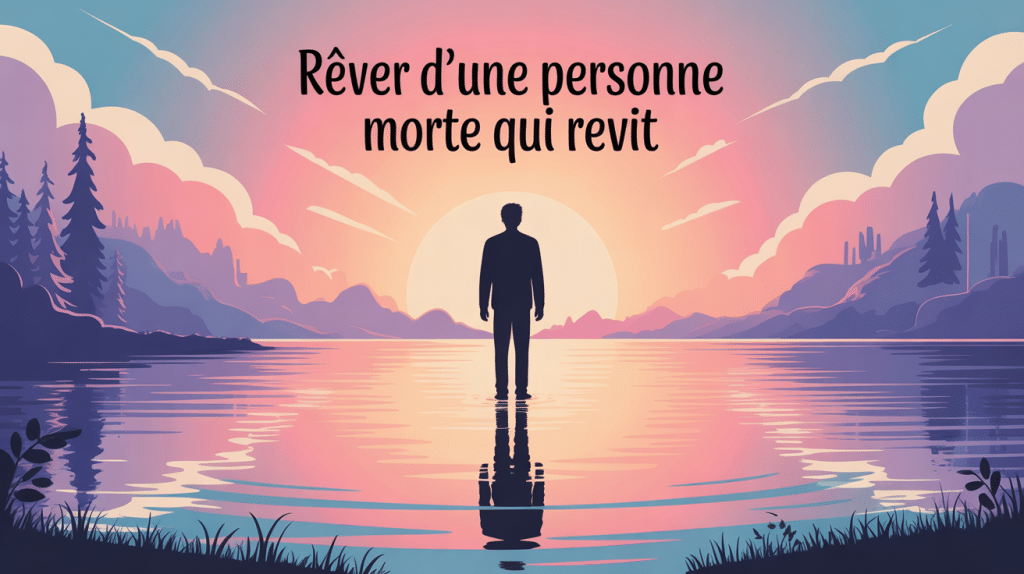 illustration rêve personne morte qui revit ambiance douce