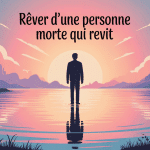 illustration rêve personne morte qui revit ambiance douce