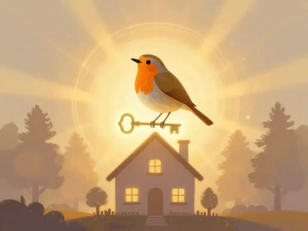 Rouge-gorge dans mon jardin signification spiritualité et maison