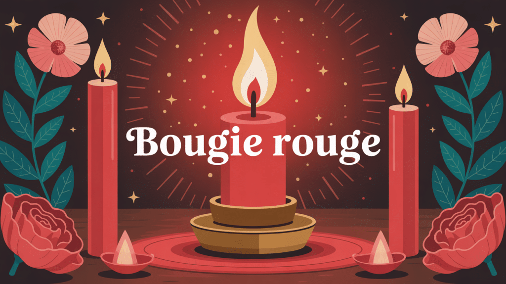 illustration signification bougie rouge spiritualité amour rituels