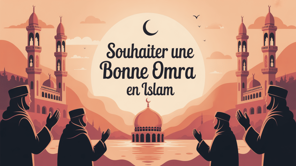 illustration souhaiter une bonne omra en islam spiritualité voyage sacré
