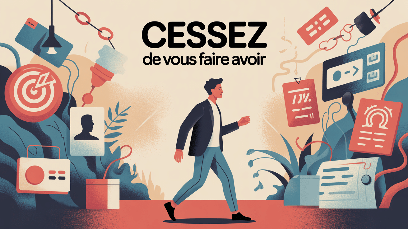 cessez de vous faire avoir protection contre manipulation illustration
