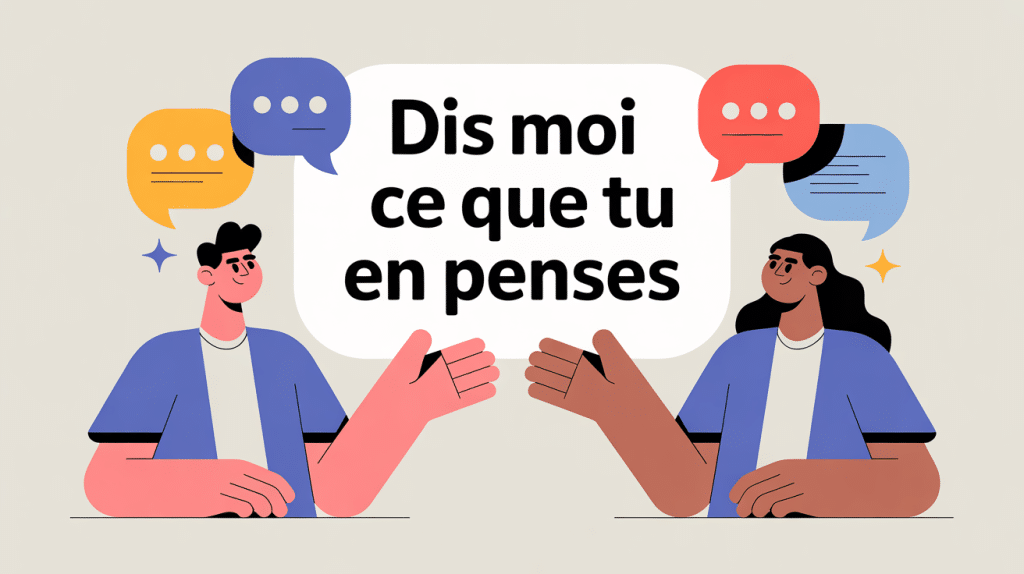 illustration communication dis moi ce que tu en penses