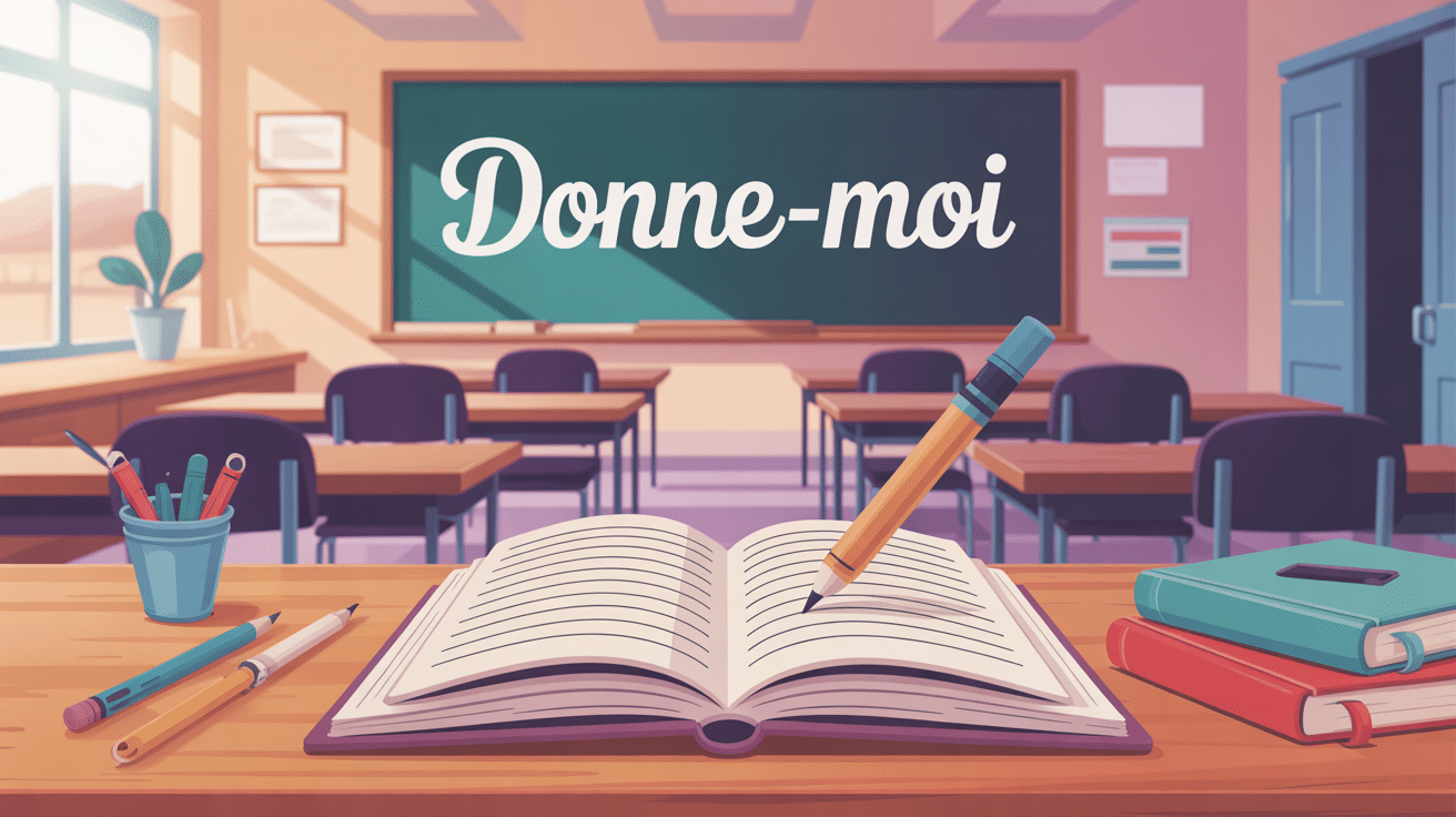 illustration donnes moi usage grammaire française