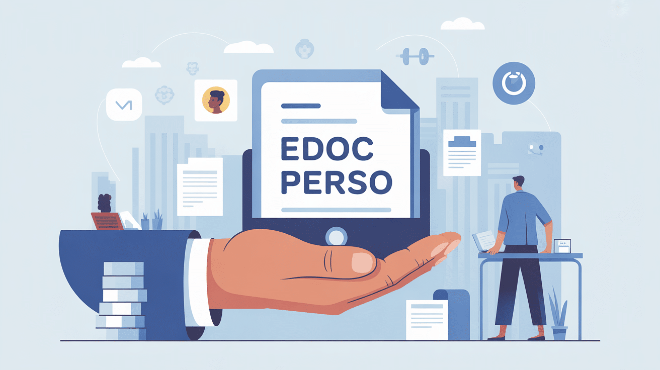 edoc perso illustration espace numérique sécurisé