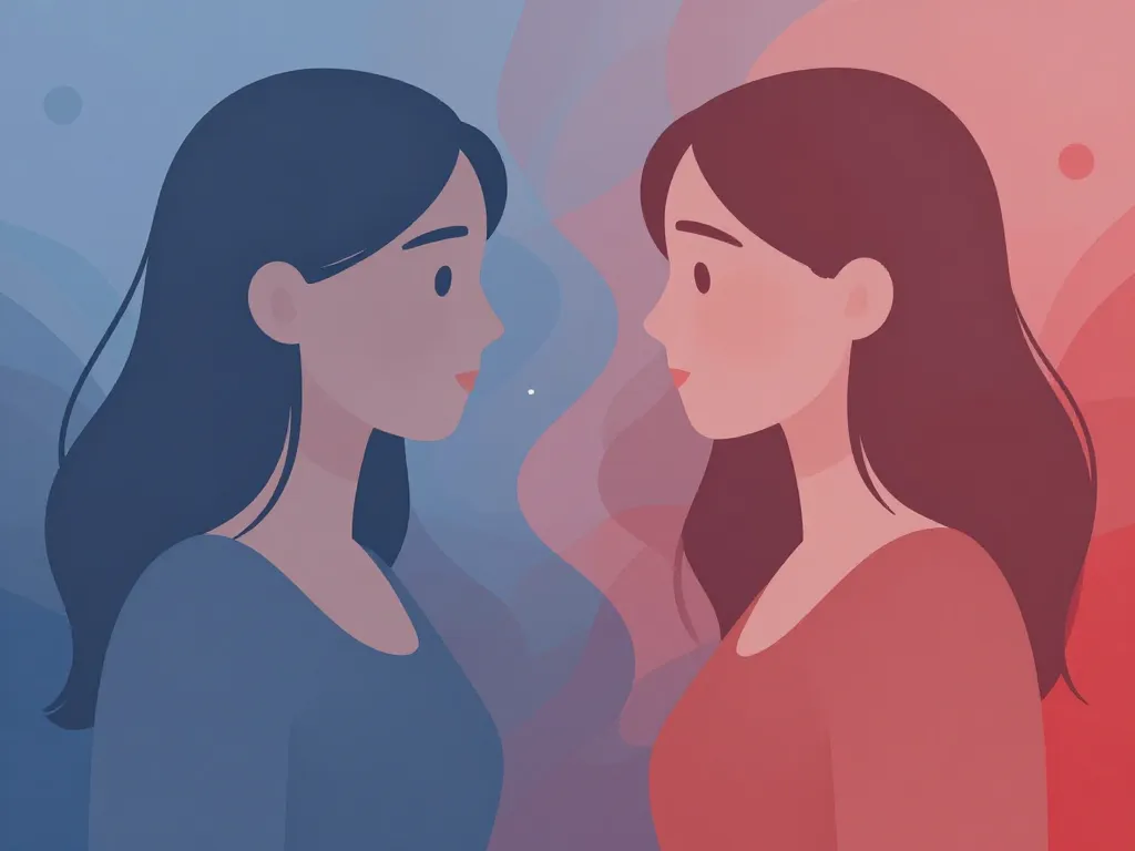 effet miroir perception et émotions illustration