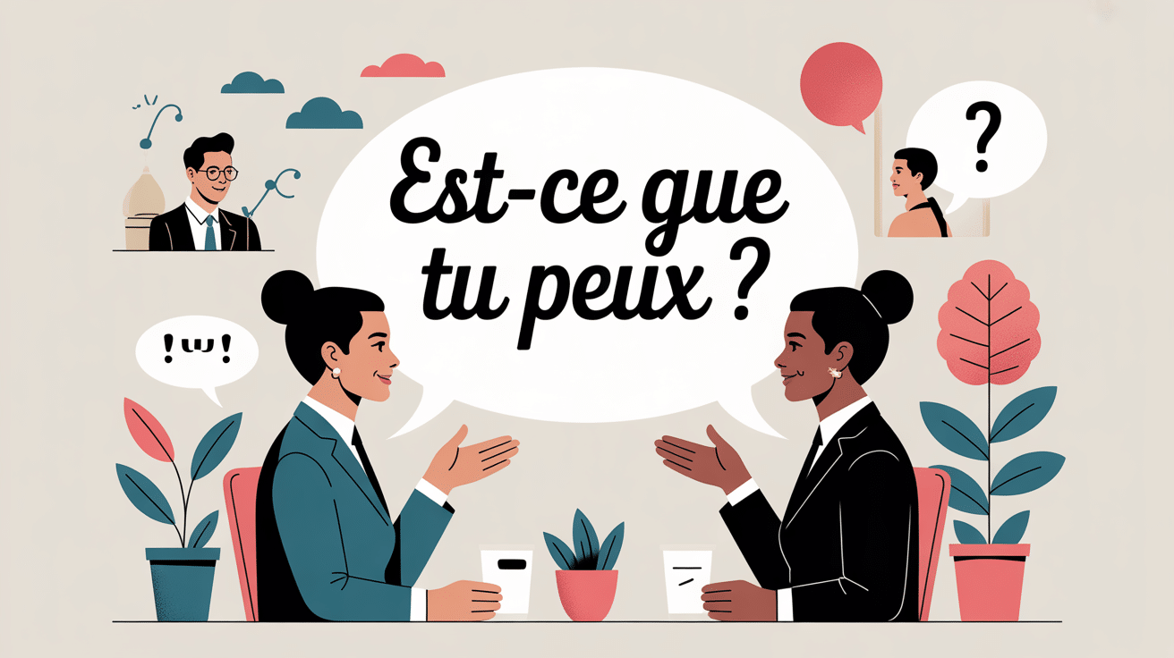 es ce que tu peux conversation polie illustration