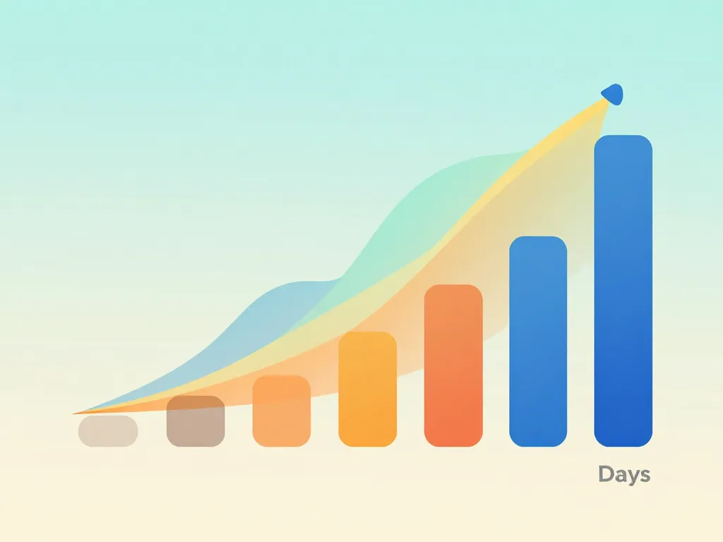 exemple de 7 jours glissants progression des données