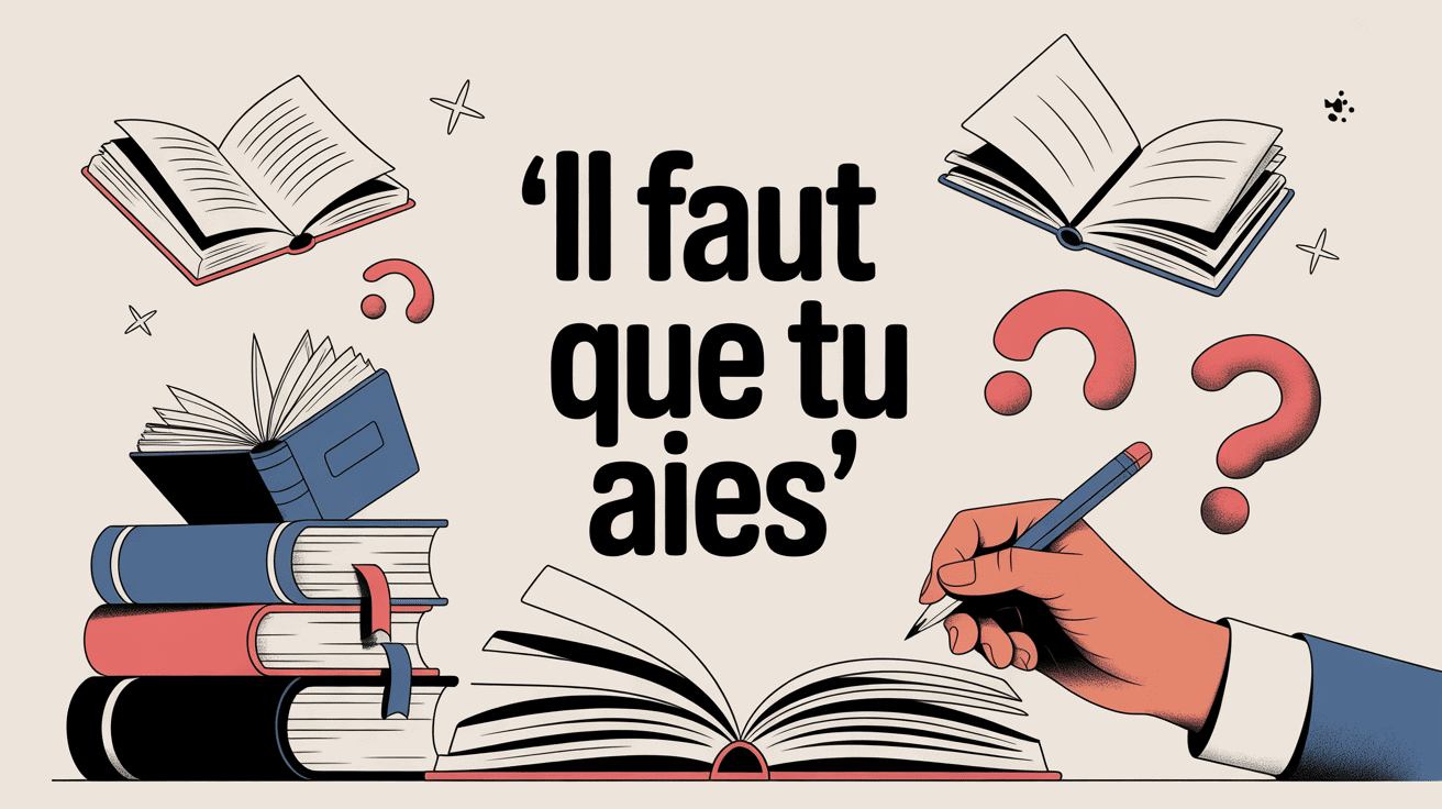 illustration grammaire il faut que tu aies
