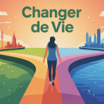 il n'y a pas qu'une vie dans la vie image vectorielle changer de vie