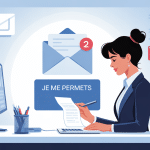 illustration je me permets politesse écrite professionnelle bureau