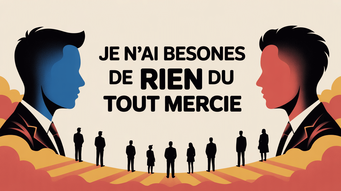 illustration refus poli je n'ai besoin de rien du tout merci