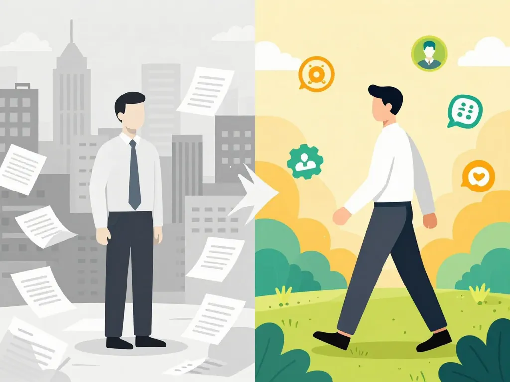 je ne cours plus qu'après mes rêves changement de vie illustration