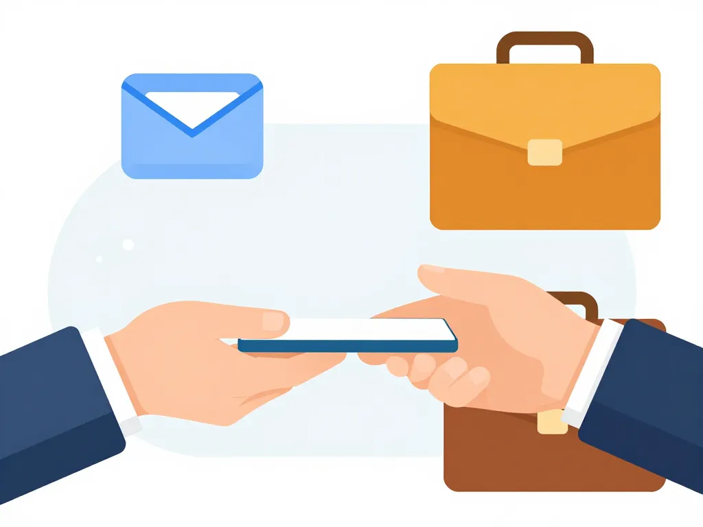 je serais intéressé email professionnel illustration