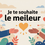 Illustration symbolique je te souhaites le meilleur bienveillance