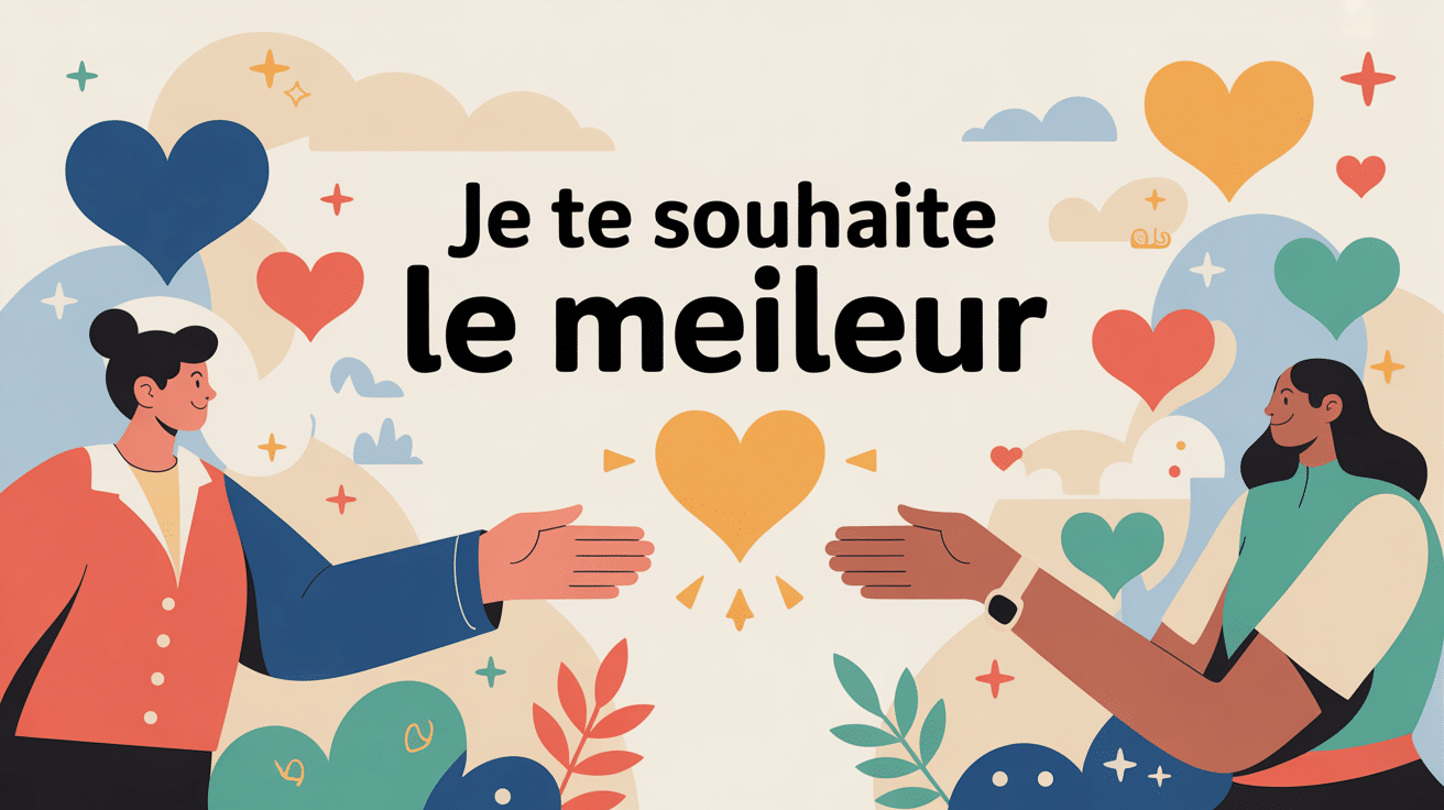 Illustration symbolique je te souhaites le meilleur bienveillance