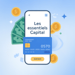 illustration vectorielle les essentiels capital compte bancaire moderne