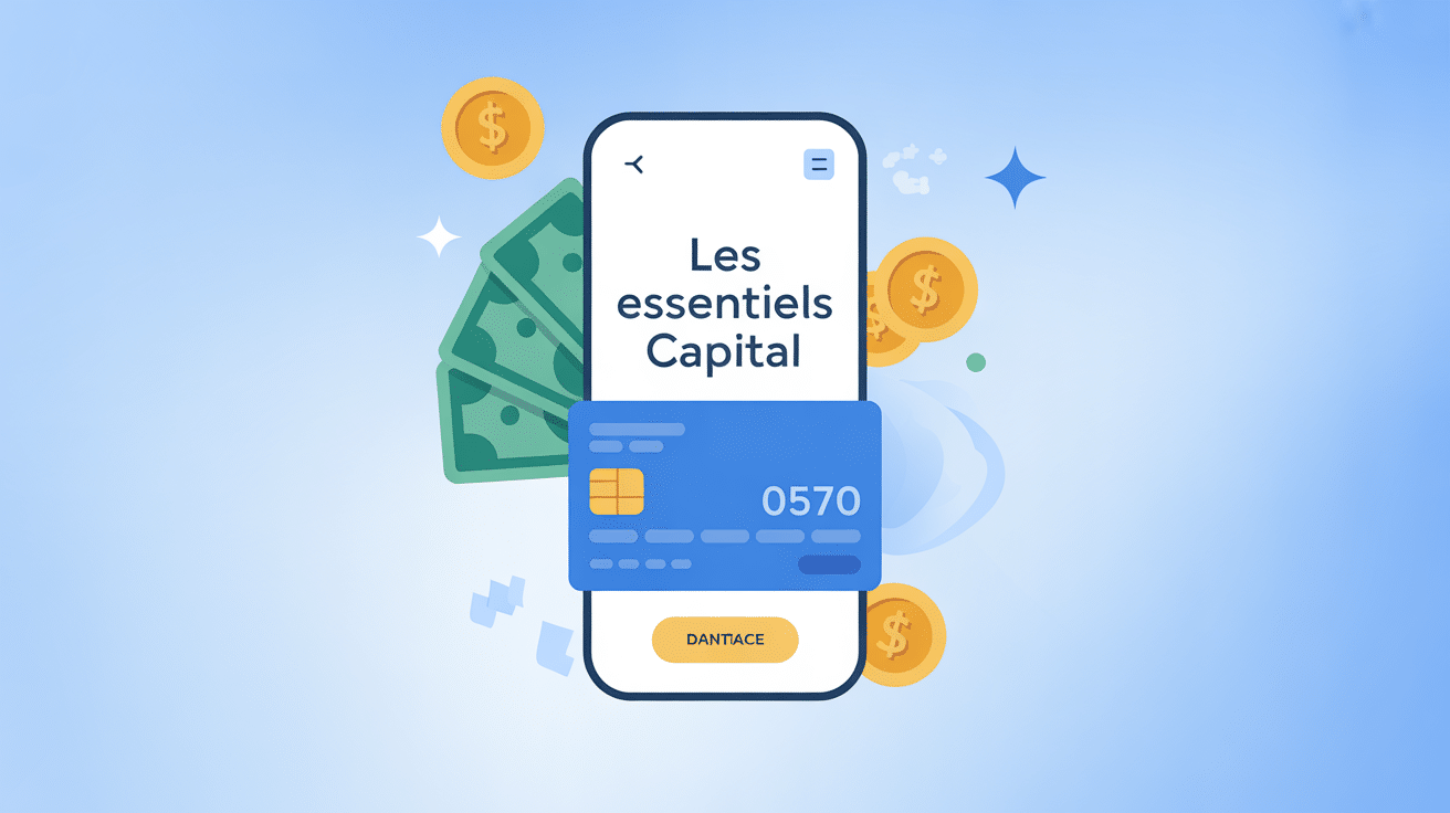 illustration vectorielle les essentiels capital compte bancaire moderne