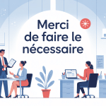 illustration professionnelle merci de faire le nécessaire