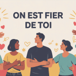 Visuel on est fier de toi soutien et reconnaissance