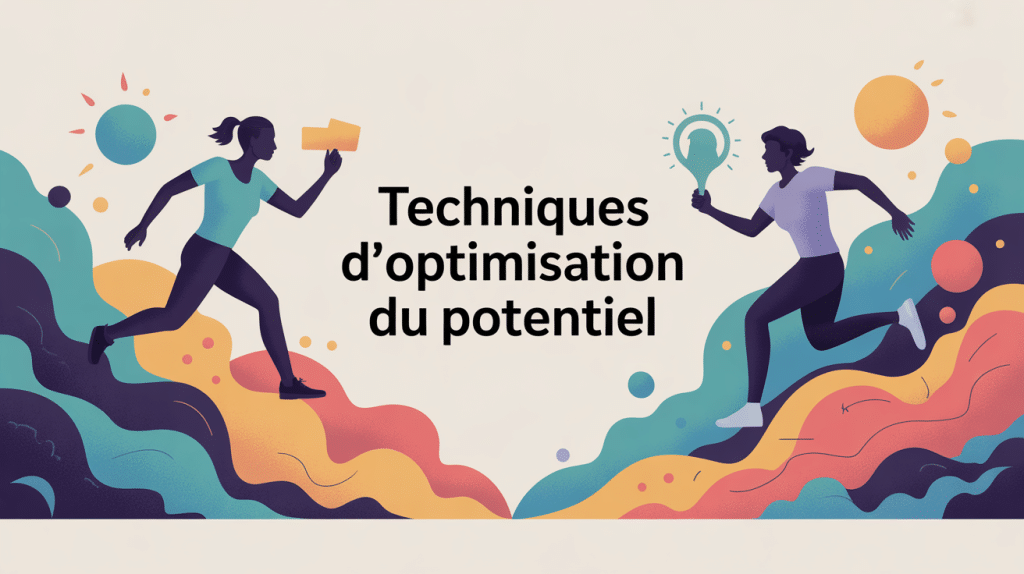 illustration techniques d optimisation du potentiel silhouettes mouvement