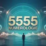 Illustration 555 numérologie symbolisant transformation et évolution personnelle