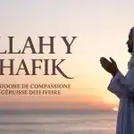 Illustration vectorielle Allah y chafik prière et guérison divine