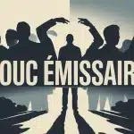 silhouette isolée symbole bouc émissaire
